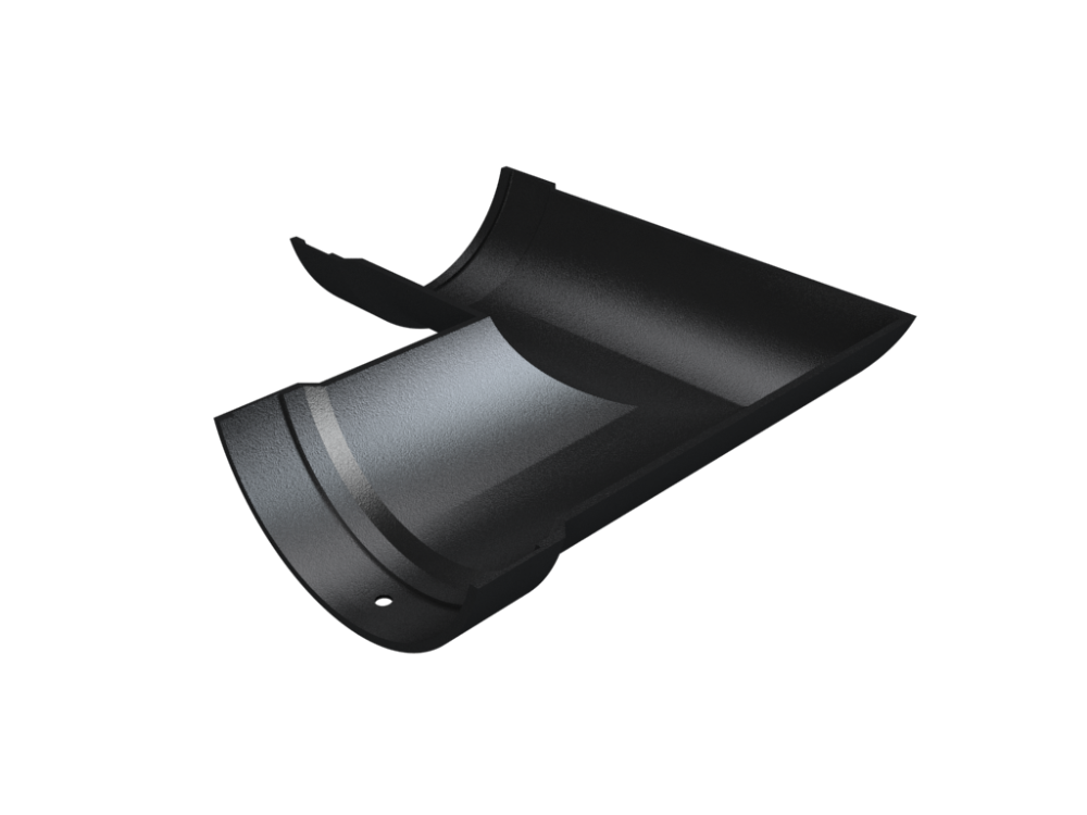 Plain Half Round Universal Angle Black Gutters Online